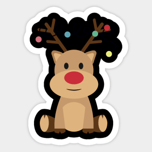 Christmas Reindeer Sticker